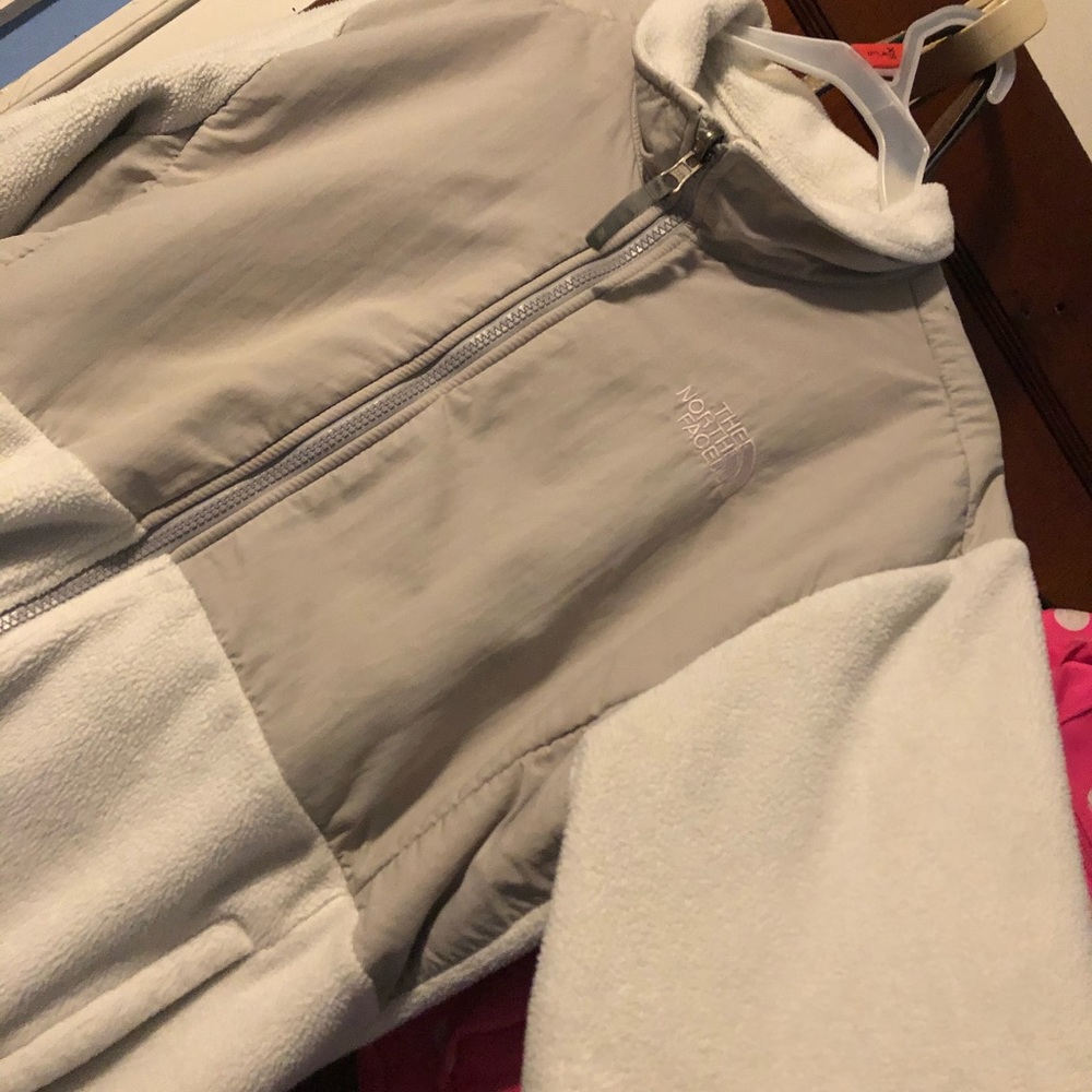 Girls north face fleece zip up